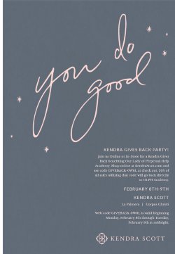 Kendra Scott OLPH Academy Invite